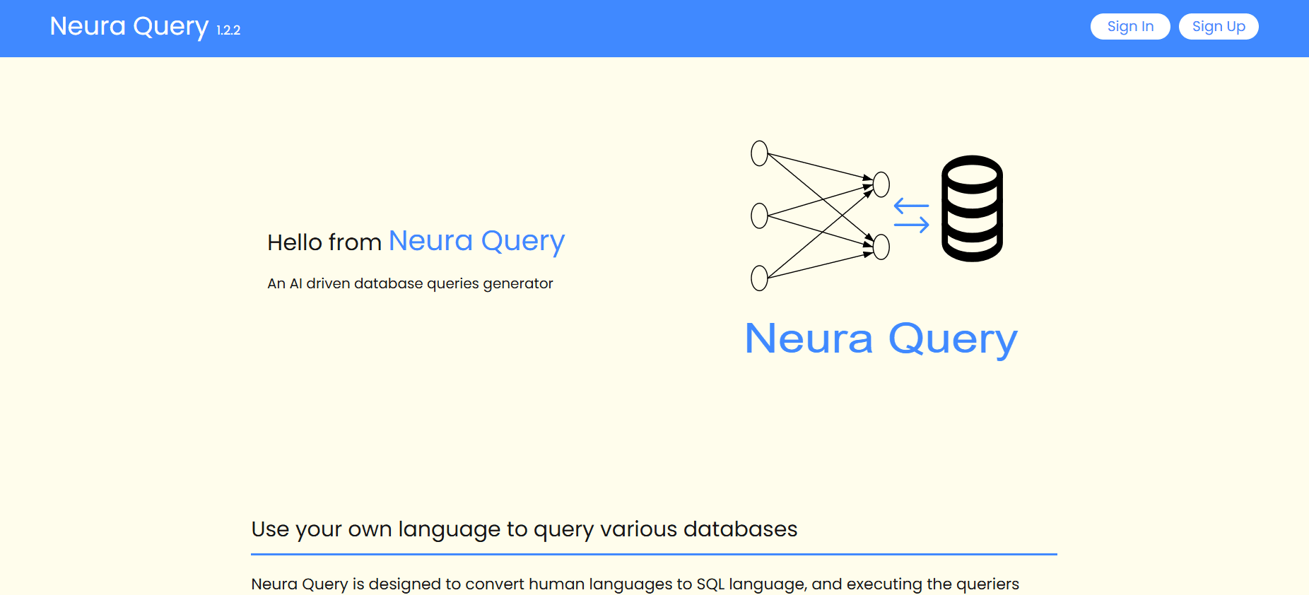Neura Query website